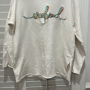 Crown & Ivy Cream Weekend Sweater